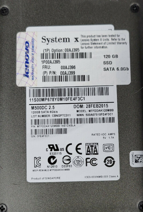 Micron M500DC 120GB 2.5
